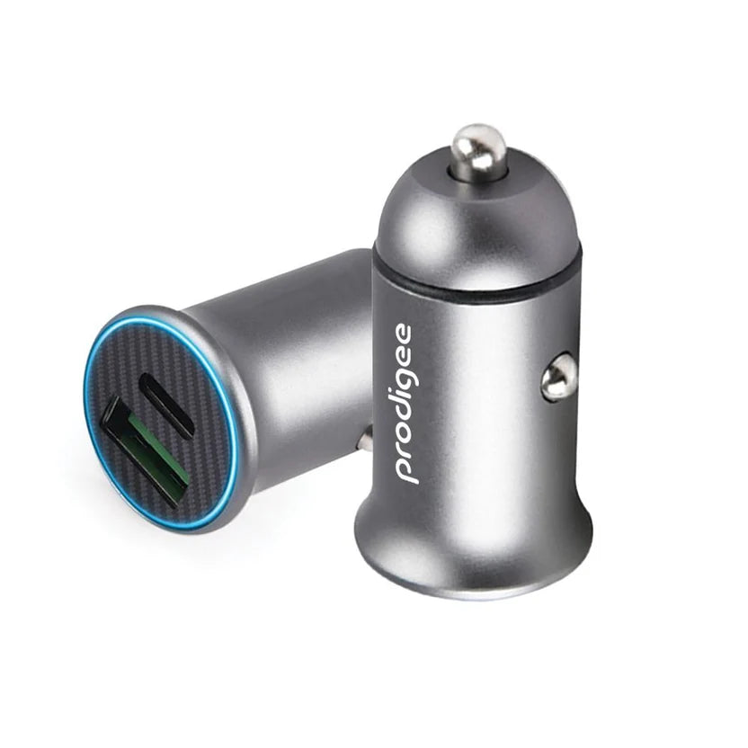 Cargador para carro ProdiGee Mini 30 W de doble puerto