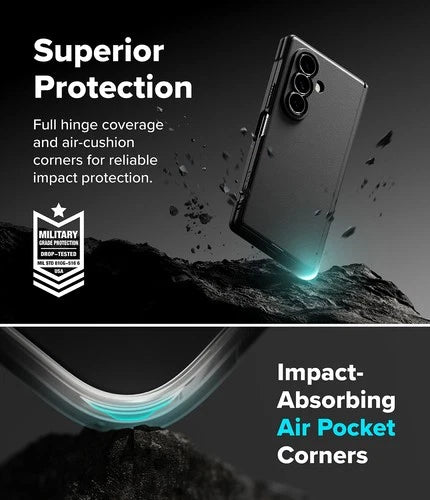 Ringke Onyx Flap Magnetic BLack Galaxy Z Fold 8 Ultra
