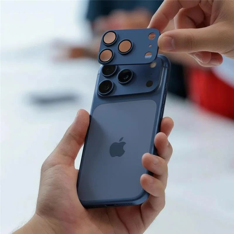 Case&Co Protector De Camara Metalico Azul Profundo iPhone 17 Pro Max
