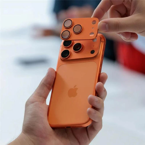 Case&Co Protector De Camara Metalico Naranja Cosmico iPhone 17 Pro Max
