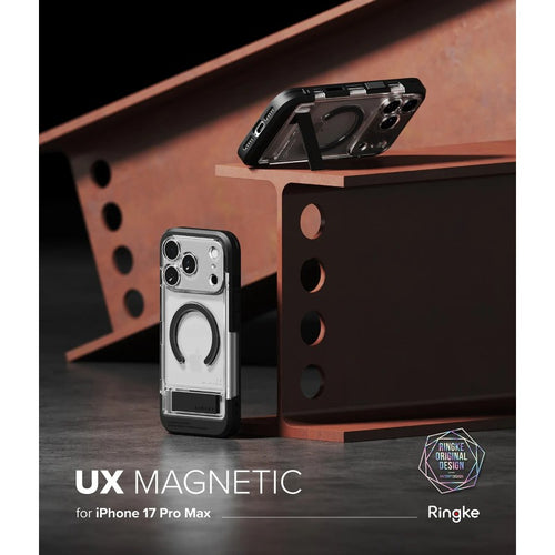 Alles GunMetal Ringe Case iPhone 17 Pro Max – Funda con Anillo Metálico